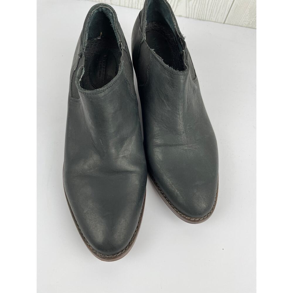 1883 by Wolverine "Alice" Black Leather Slip-On Ankle Booties Women's Size 9.5
